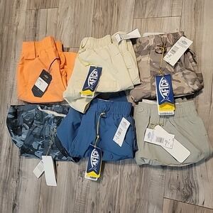 AFTCO Fishing Shorts Mens 28 7" Inseam Variety Camo Pattern To Choose NWT $65